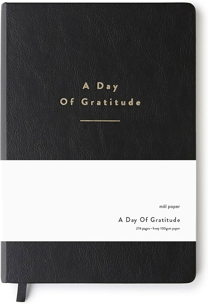 Mål Paper Daily Gratitude Journal - Black PU Leather Hardback | 6 Month Undated Diary | Affirmat... | Amazon (UK)