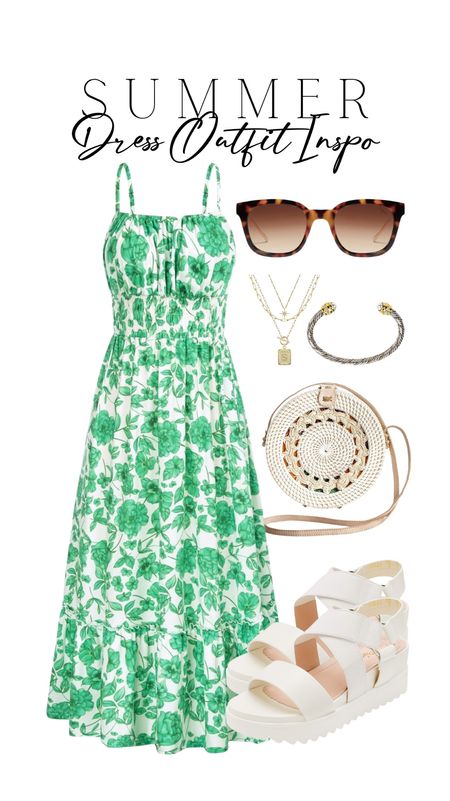 Summer sundress outfit 💚

#LTKstyletip #LTKmidsize #LTKitbag