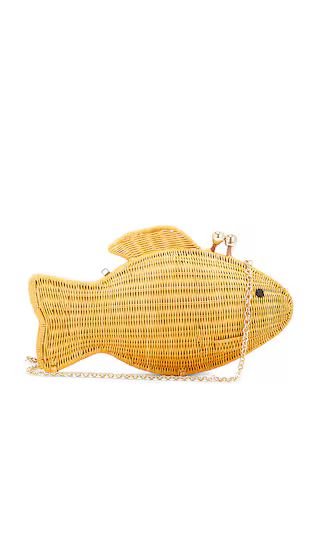 Akon Fish Clutch in Light Honey | Revolve Clothing (Global)