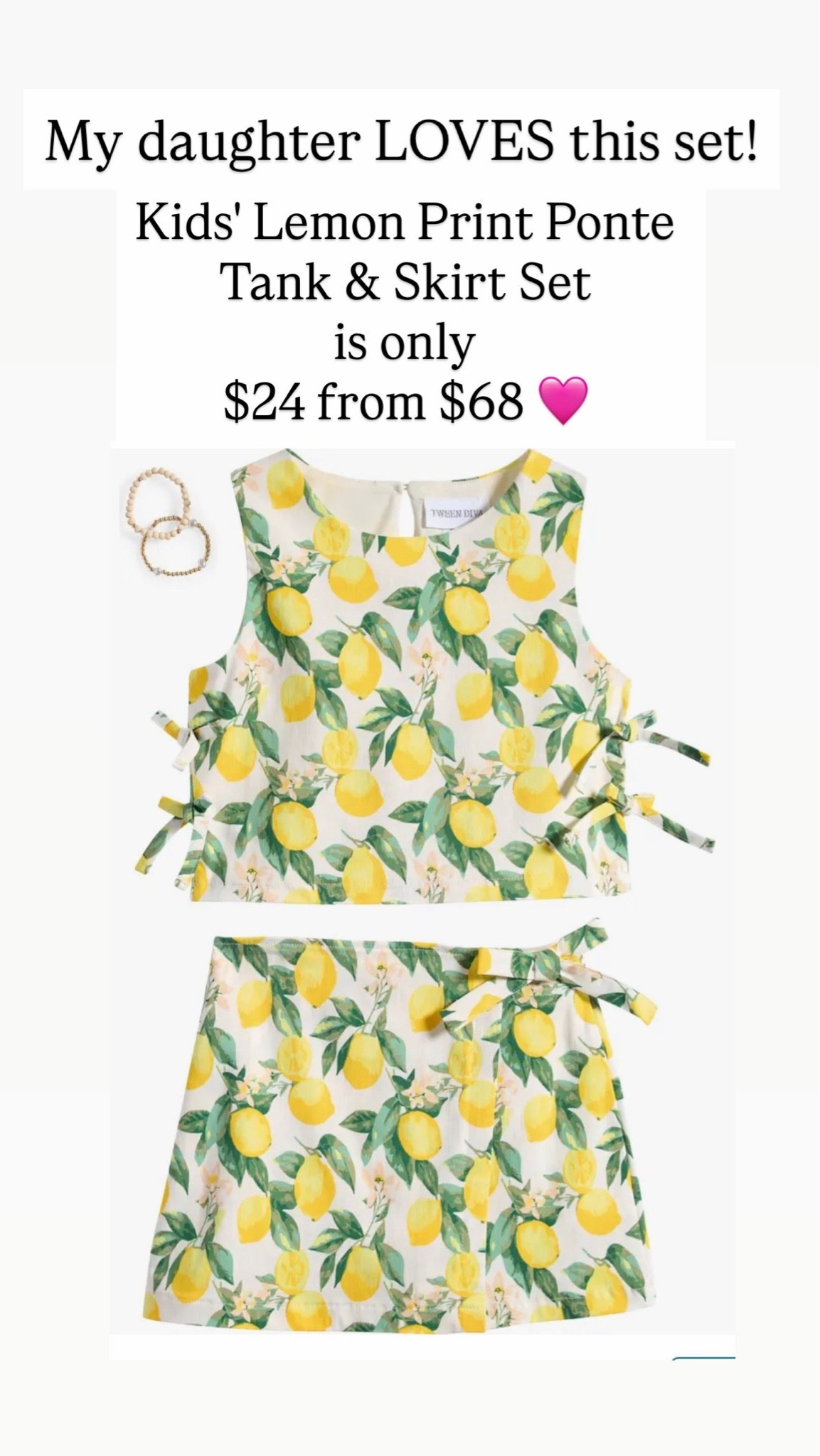 This lemon set is adorable for girls

#LTKKids #LTKSaleAlert