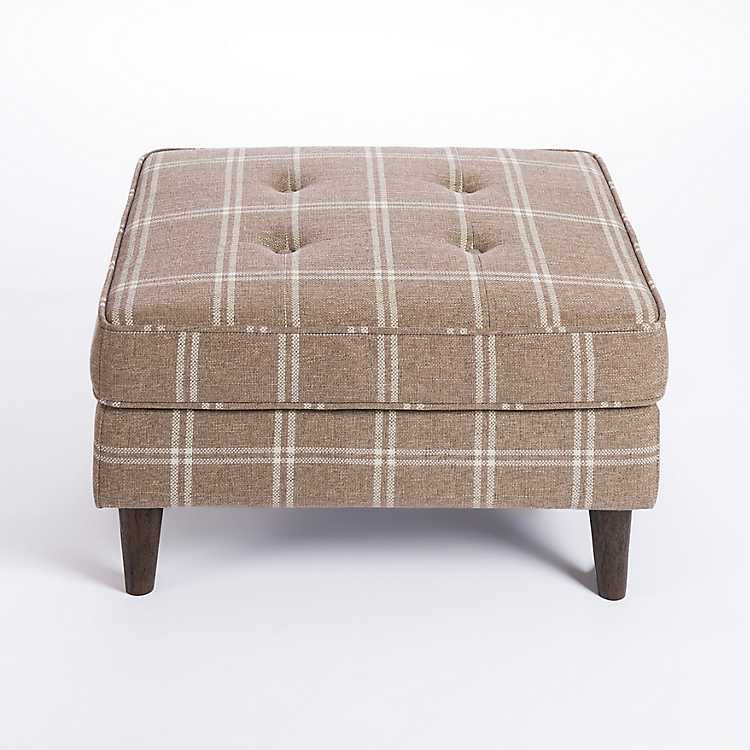 New! Walden Mink Wyatt Ottoman | Kirkland's Home