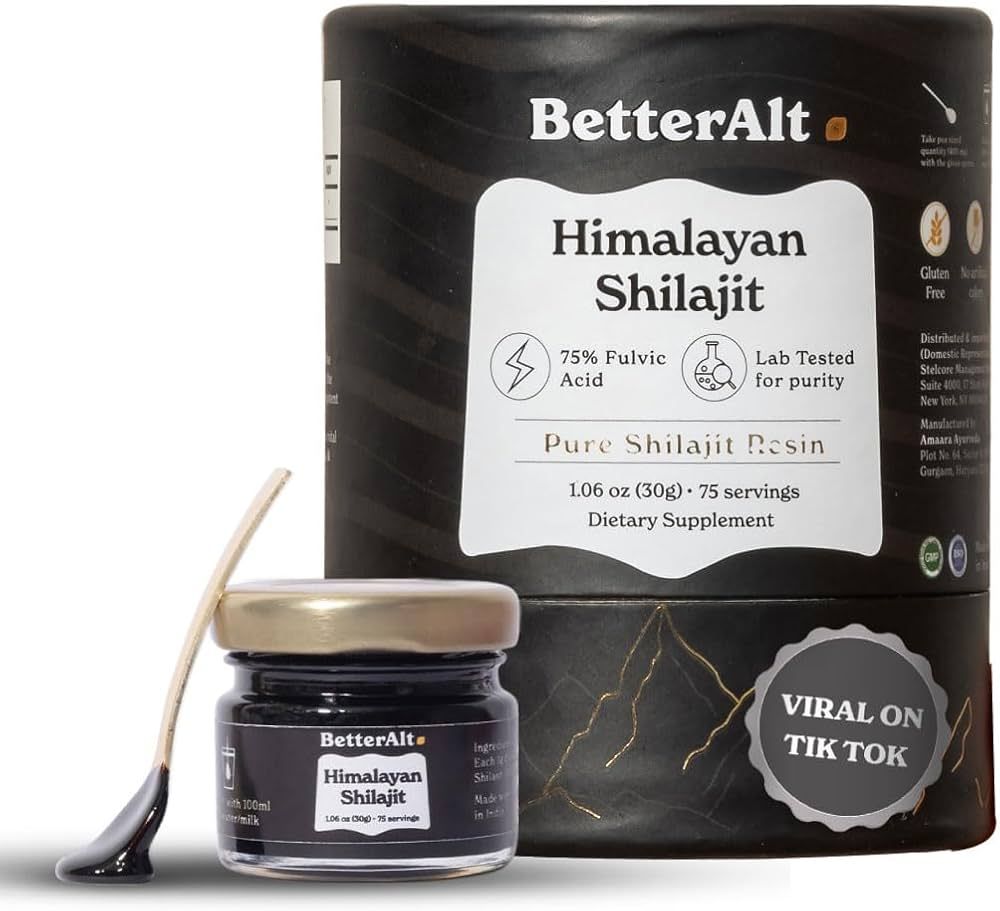 BetterAlt Pure Himalayan Shilajit Resin High Potency for Men & Women| 75 Servings for Energy Boos... | Amazon (US)