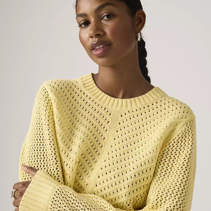 Gaelle Long-sleeve Crochet Pullover | Levi's US