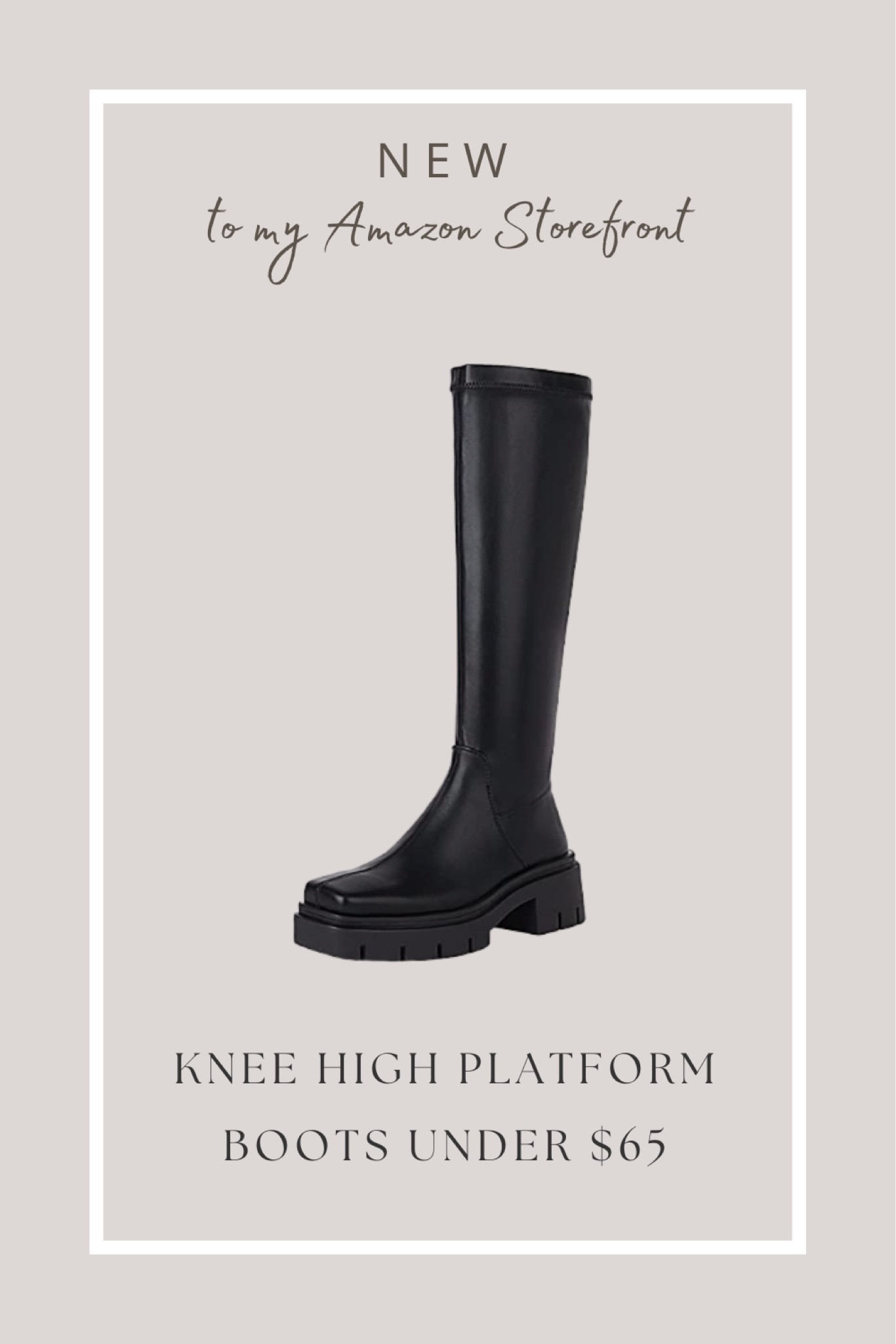Amazon find // knee high platform boots under $65

#LTKSeasonal #LTKunder100 #LTKshoecrush