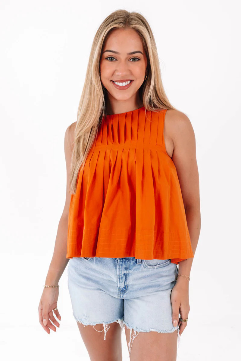 Warm My Heart Top - Orange | The Impeccable Pig