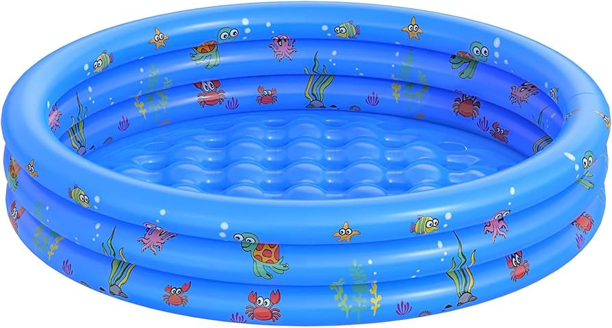 Garden Round Inflatable Baby Swimming Pool, Portable Inflatable Child/Children Little Pump Pool,K... | Amazon (US)