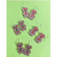 Mickey & Minnie Mouse Gingerbread Inspired Earrings | Etsy (US)