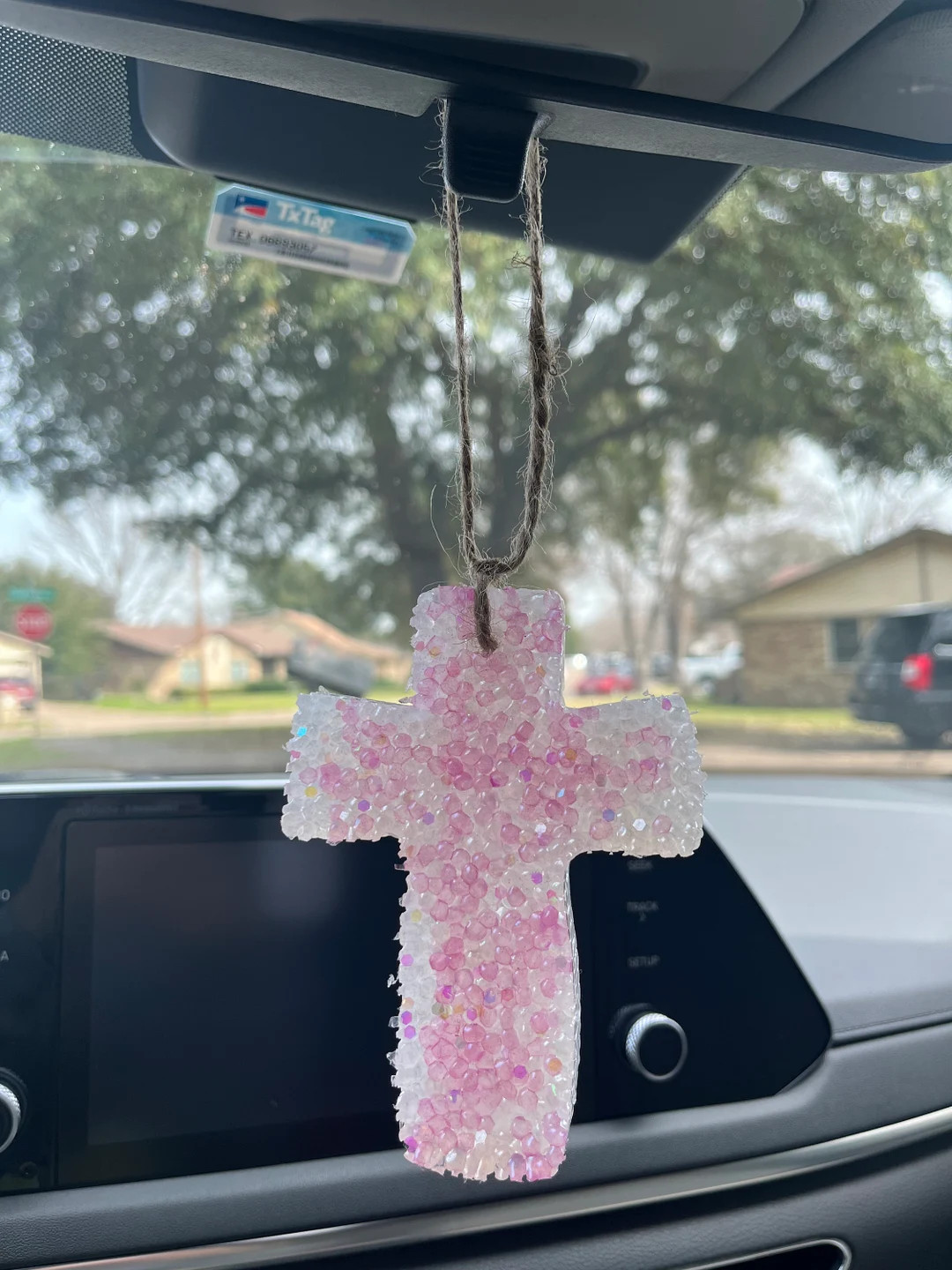 Cross car freshie | Etsy (US)