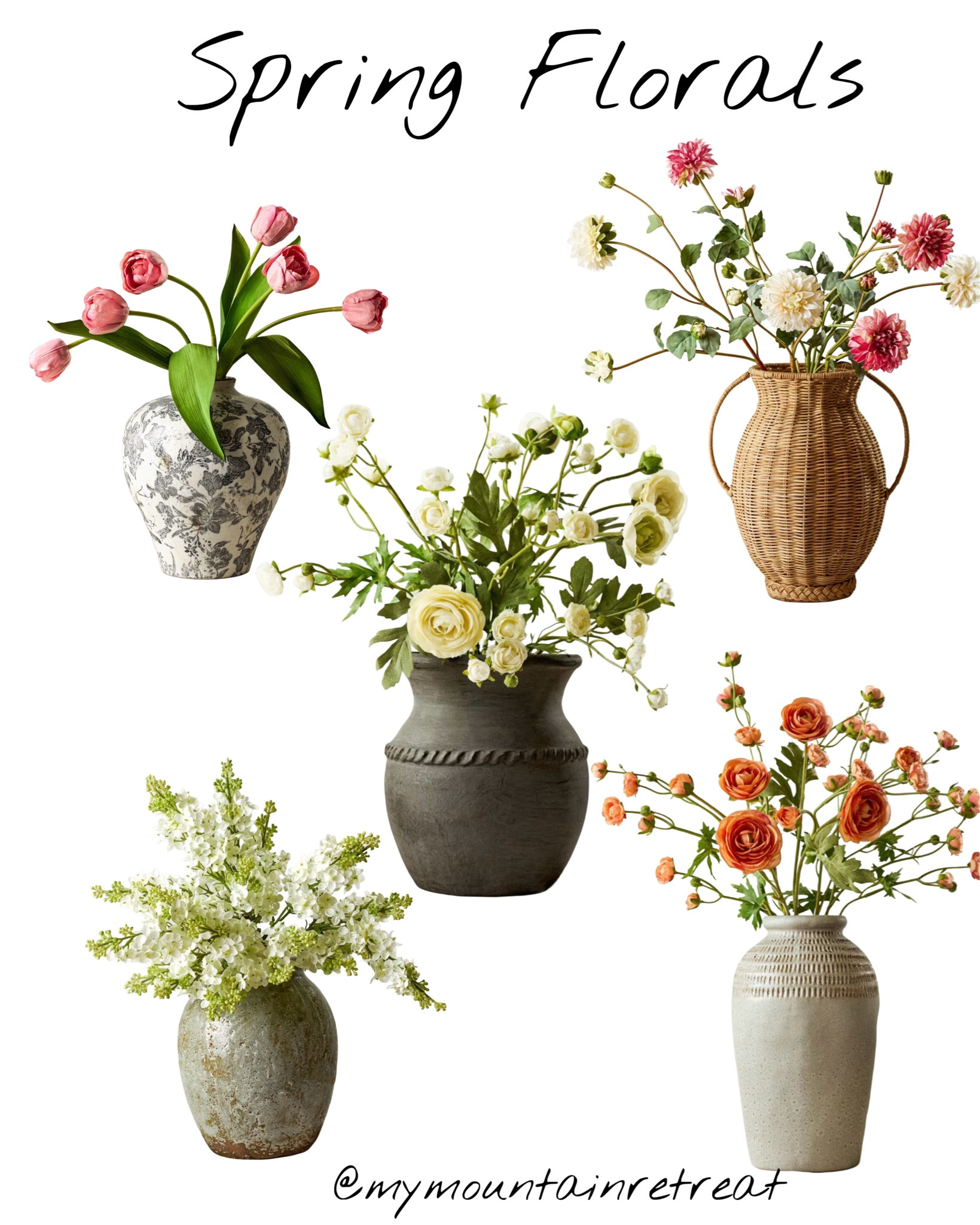 Spring floral pairings 

#LTKSeasonal #LTKHome #LTKMostLoved