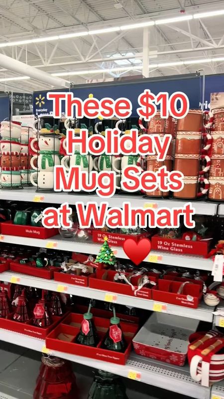 These $10 Holiday and Christmas mug sets at Walmart 😍🎄!

#walmartfinds 
starbucks mugs at walmart
walmart glass mugs
walmart finds mugs
cute mugs from walmart
christmas mugs at walmart
Walmart Shop With Me
mugs from walmart

#LTKHoliday #LTKSeasonal #LTKhome