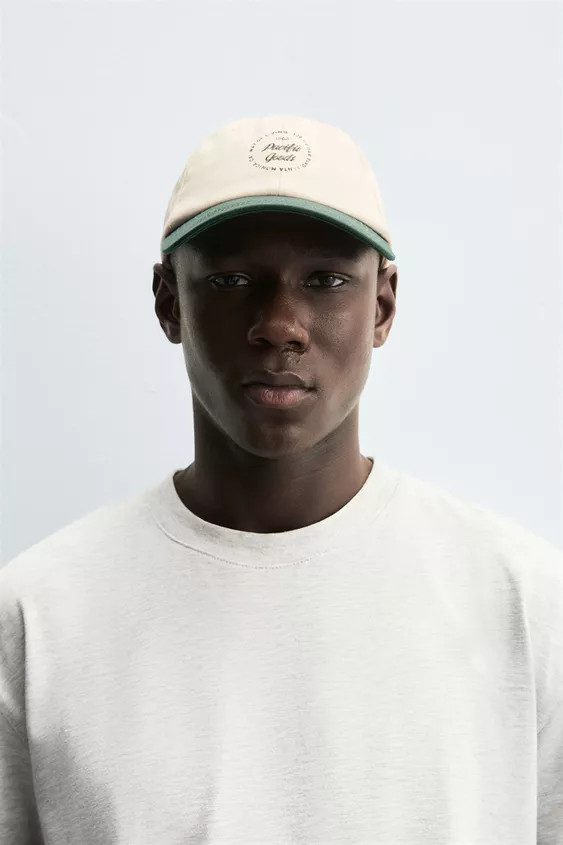 BASEBALLCAP MIT STICKEREI-MATERIALKOMBINATION | Zara DE