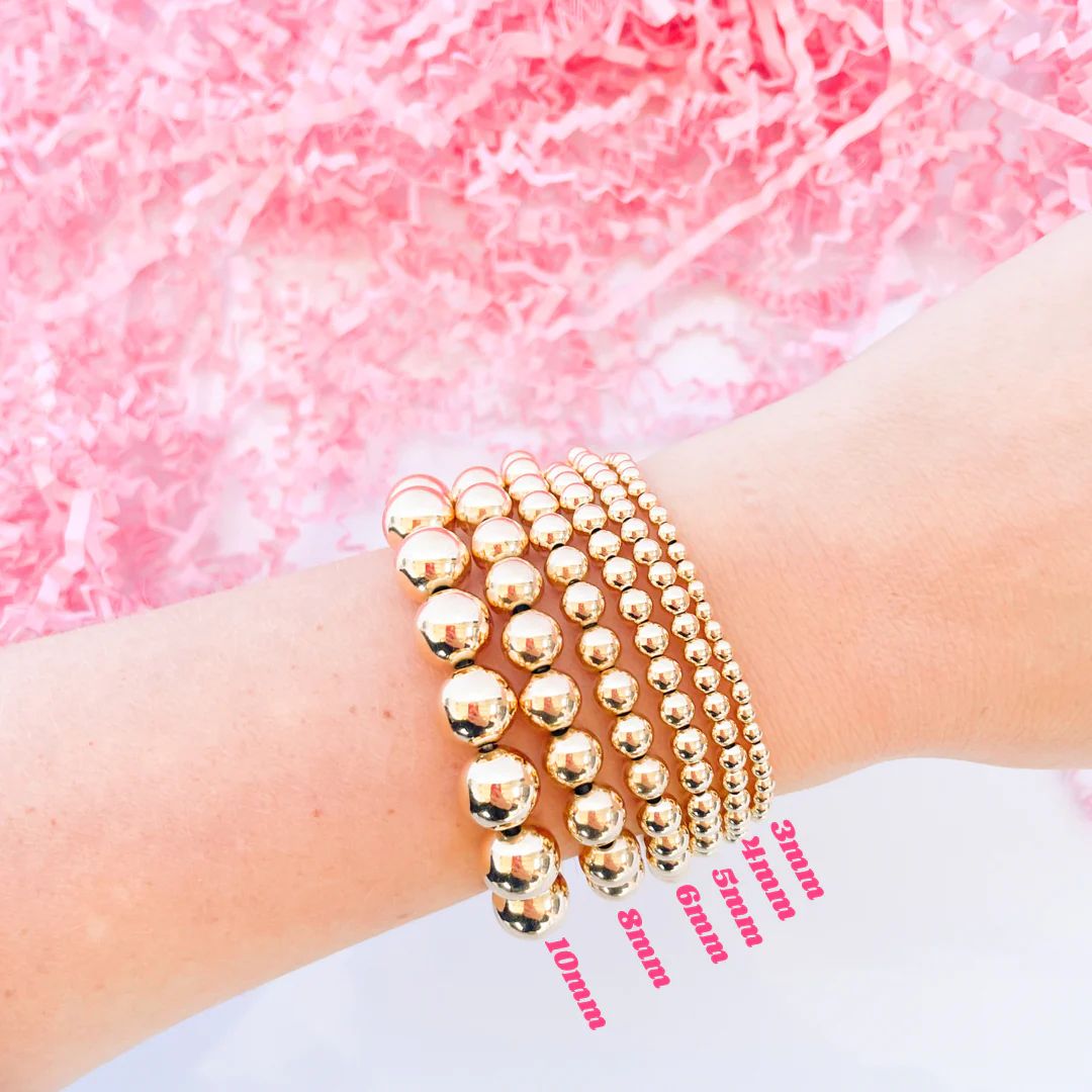 Gold Beaded Bracelet | Beaded Blondes