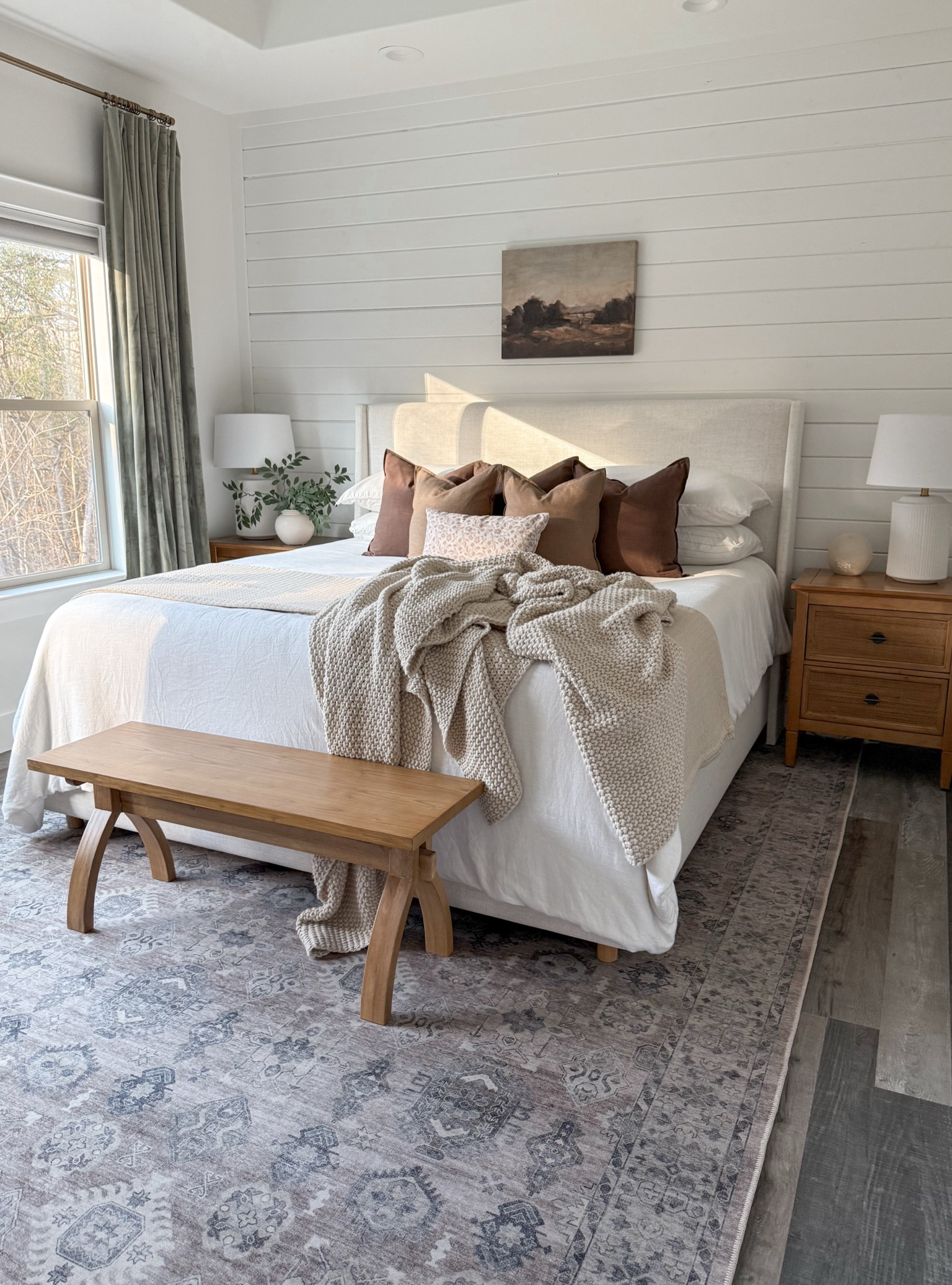 Primary bedroom refresh for spring! The goal here was to incorporate warm tones, greenery, knits and linen for a look that’s cozy yet still light and fresh. 🤎

#LTKHome #LTKFindsUnder50