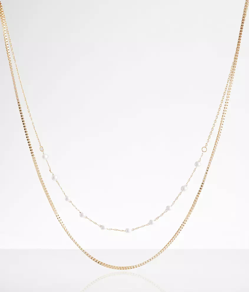 Faux Pearl Tiered Necklace | Buckle