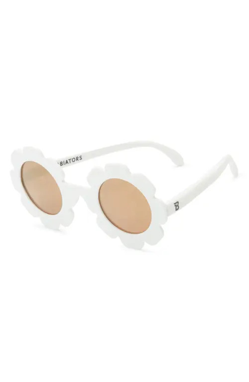 Babiators Kids' Daisy Polarized Flower Shaped Sunglasses in Daisy White at Nordstrom, Size 0-2 Y | Nordstrom