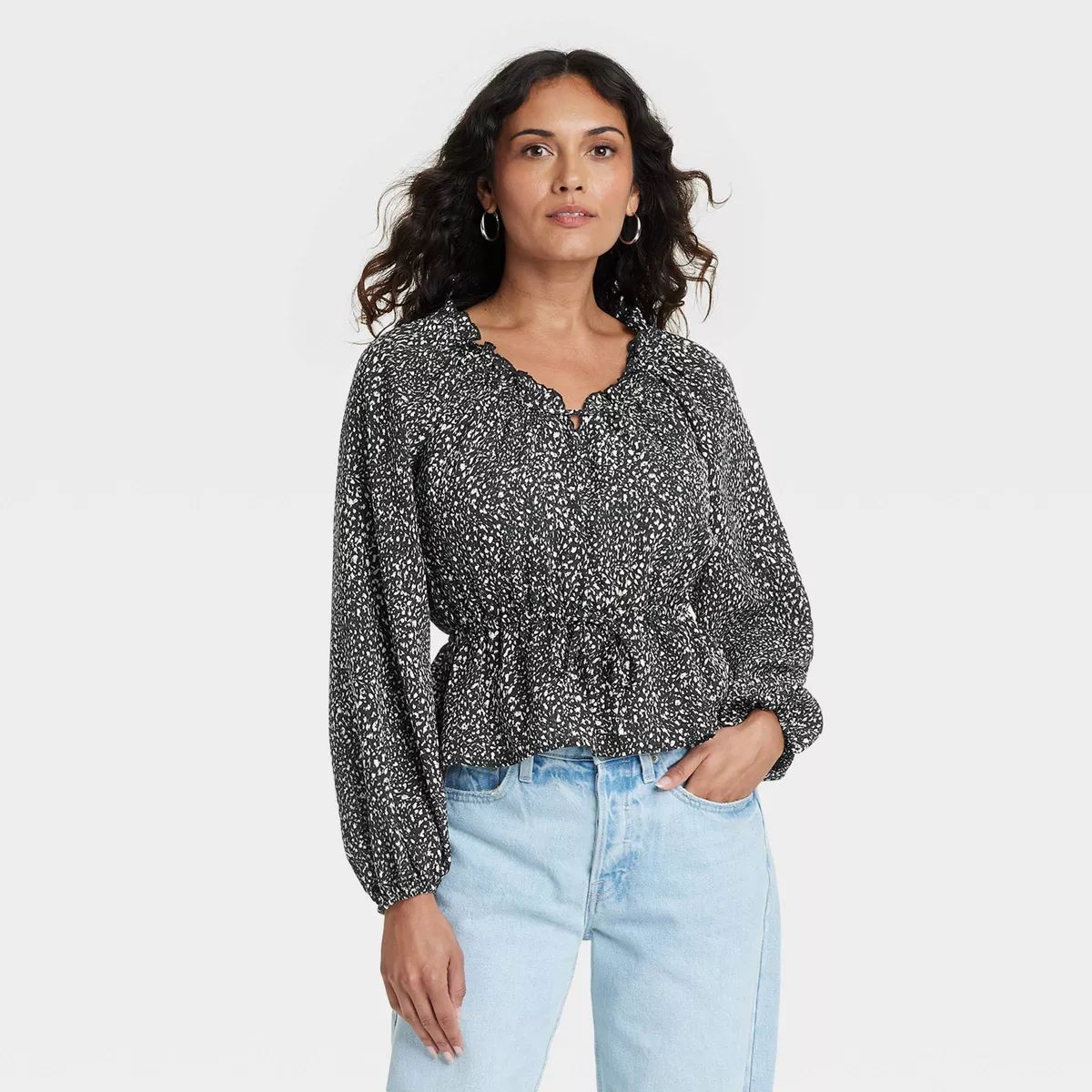 Women's Balloon Long Sleeve Blouse - Universal Thread™ | Target