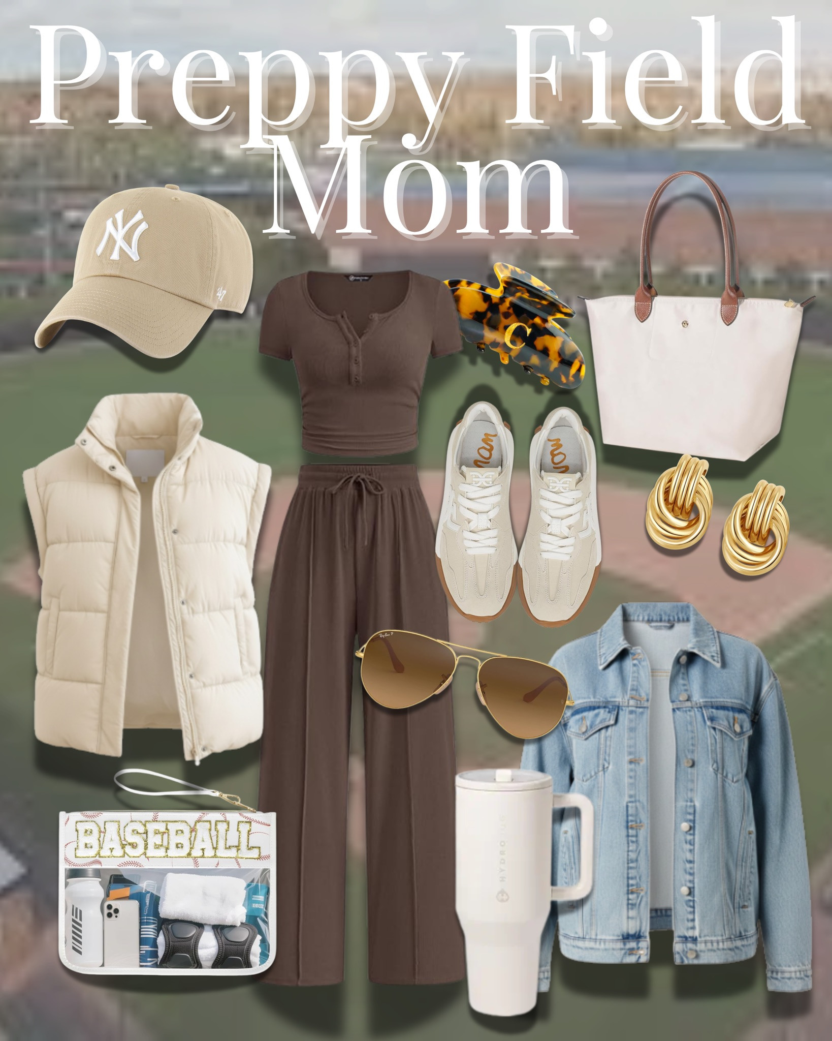 Game day, but make it cute ⚾🤍
Comfy layers, easy neutrals, and the perfect accessories for long days at the field. This is the preppy field mom uniform — practical, polished, and Amazon-easy.

#baseballmomstyle #fieldmom #gamedayoutfit #sportsmomlife #preppystyle #amazonfashionfinds #casualmomstyle #baseballseason 

 #LTKmomlife #LTKSeasonal #LTKBeauty