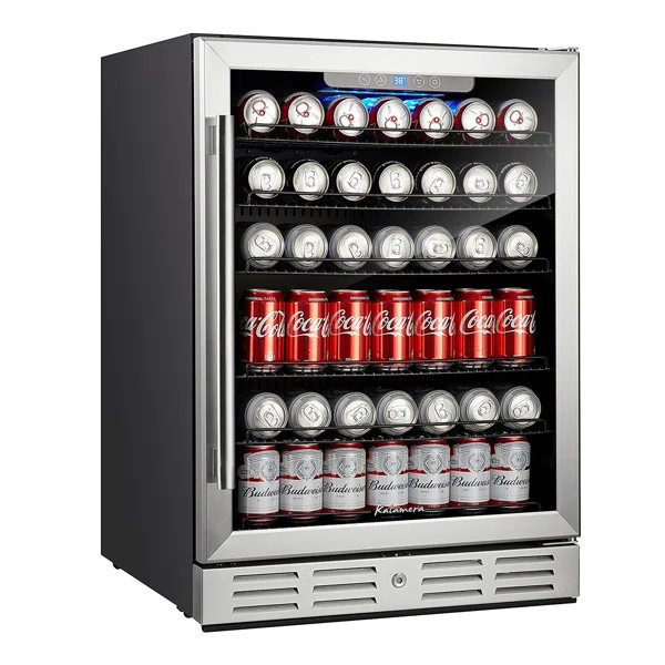 Kalamera 175 Can (12 oz.) Convertible Beverage Refrigerator with Wine Storage | Wayfair North America