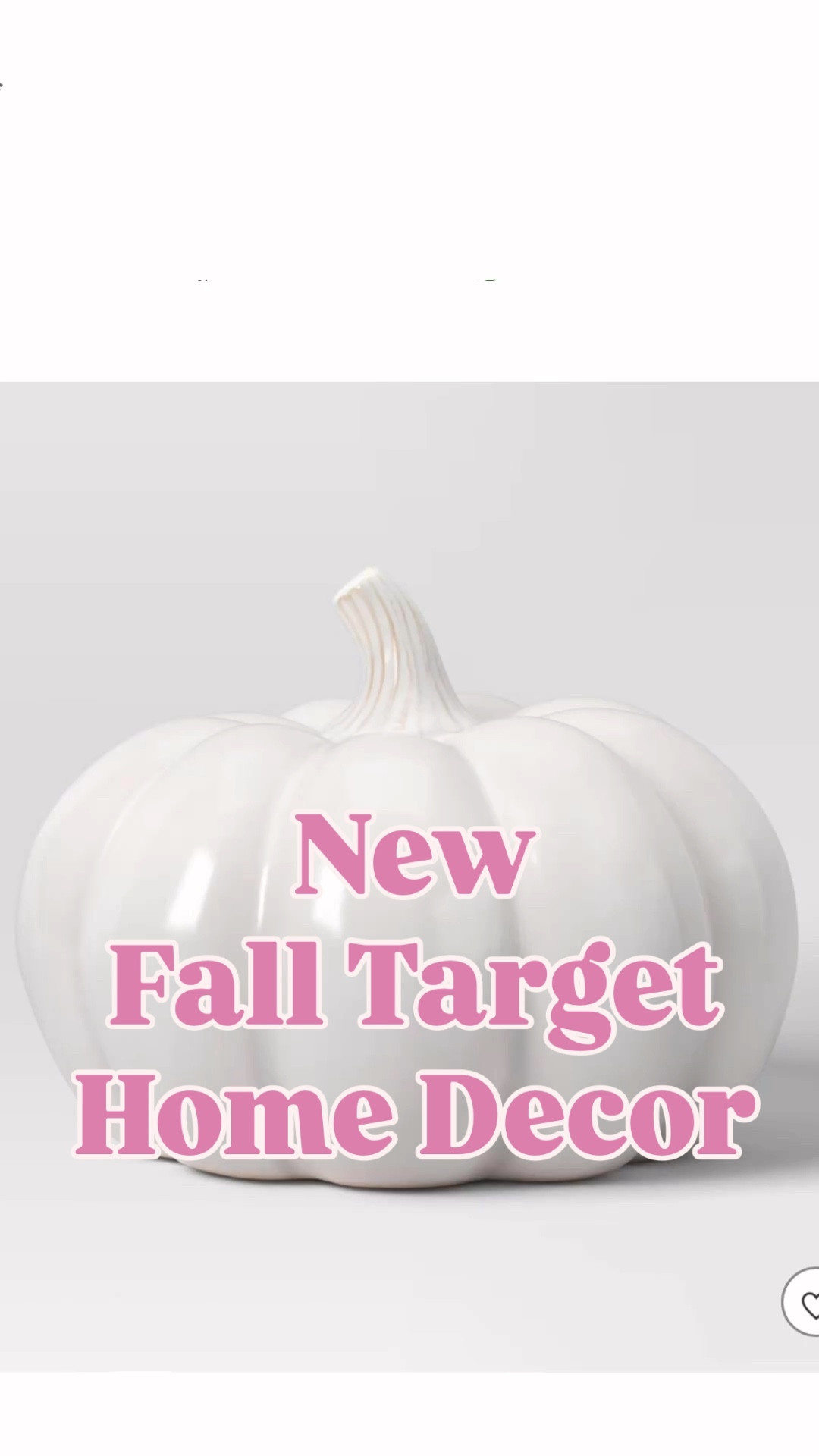 New fall target home decor 
Pumpkin fall home decor 


#LTKSeasonal #LTKFindsUnder50 #LTKHome