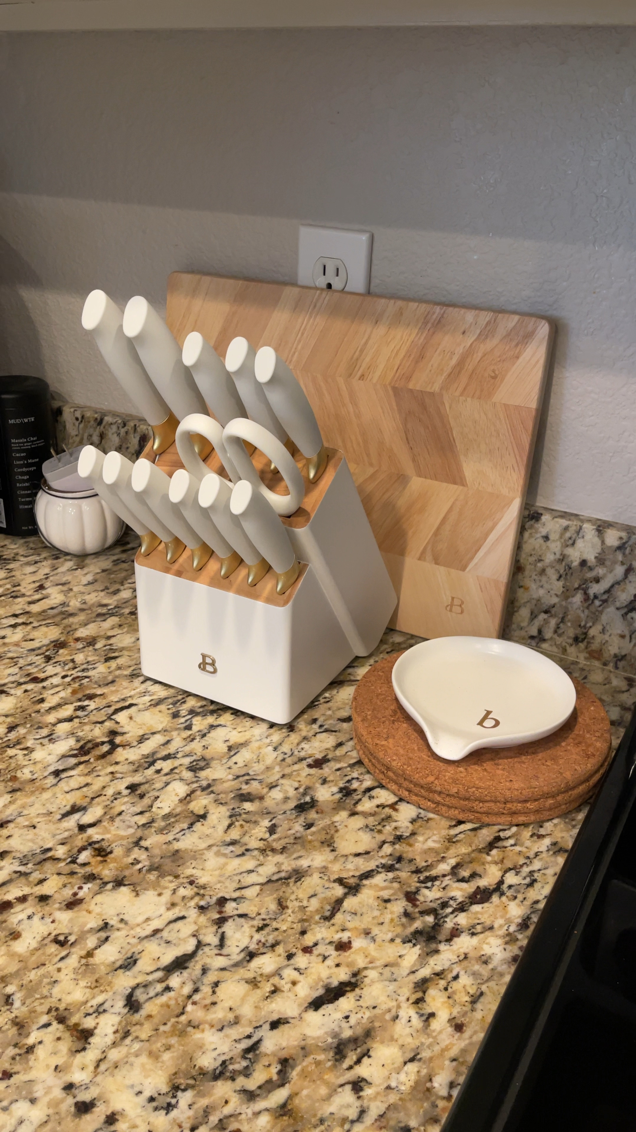 Modern knife set, kitchen knife block, white and gold knife set, stylish kitchen knives, stainless steel knife set, chef knife block, elegant kitchen accessories, high-quality kitchen knives, durable knife set, countertop knife holder, minimalist kitchen decor, designer knife set, kitchen essentials, sharp knife set, contemporary kitchen tools, professional knife block, knife set with block, kitchen organization, premium knife set, sleek kitchen accessories

#LTKHome #LTKFindsUnder50 #LTKWatchNow