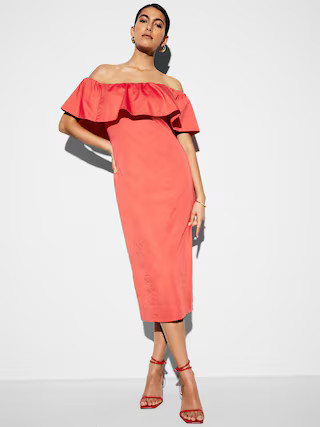 The Occasion by Old Navy Ruffle Midi Dress | Old Navy (US)