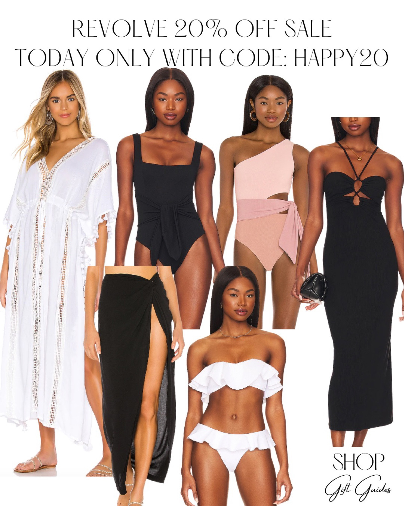 Revolve 20% off sale today only! Use code Happy20 at checkout! 

Swimwear, modest swimsuits, one piece swimsuits, bikini set, swim wrap sarong, coverup maxi dress, beach wear, swim wear, swim, luxury pool attire, pool dress, beach attire 

#LTKsalealert #LTKswim #LTKstyletip