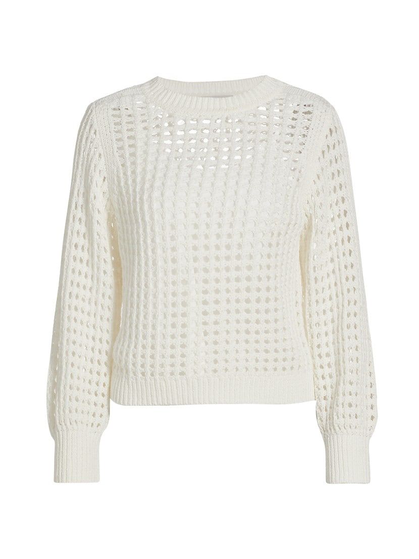 Arielle Cotton Open Knit Sweater | Saks Fifth Avenue