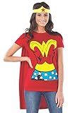 Rubies Women's DC Comics Wonder Woman T-Shirt with Cape and Headband | Amazon (US)