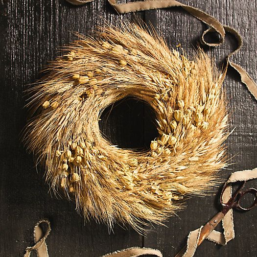 Dried Dutch Harvest Wreath | Terrain
