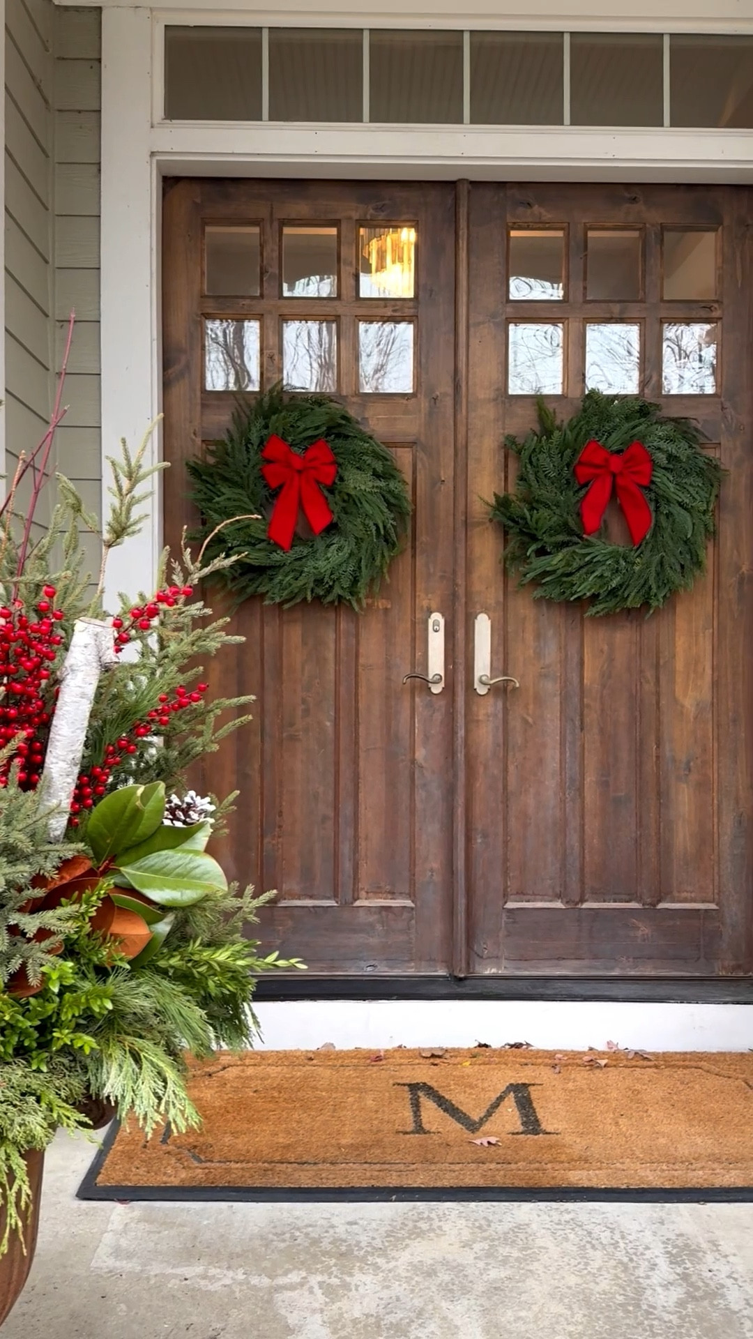 Name a more realistic fake wreath. We’ll wait. 😏🌲

Linked the bows + the Command hook too! 🎀✨

#LTKHome #LTKSeasonal #LTKHoliday