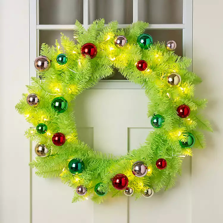 Pre-Lit Whimsical Christmas Wreath | Kirklands Home | Kirklands
