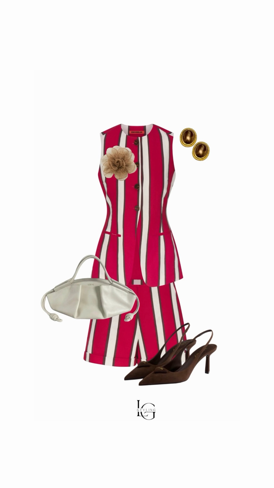 Today’s outfit ❤️🤎

A little bold, a little retro, and very polished. This striped matching set does all the work, styled with rich chocolate brown heels, sculptural gold earrings, a floral brooch, and a soft ivory bag to break up the color.

Proof that a statement set can still feel incredibly chic when the accessories stay intentional.

#LTKStyle #LTKFashion #TodaysOutfit #MatchingSet #PersonalStylist

#LTKootd #LTKgrwm