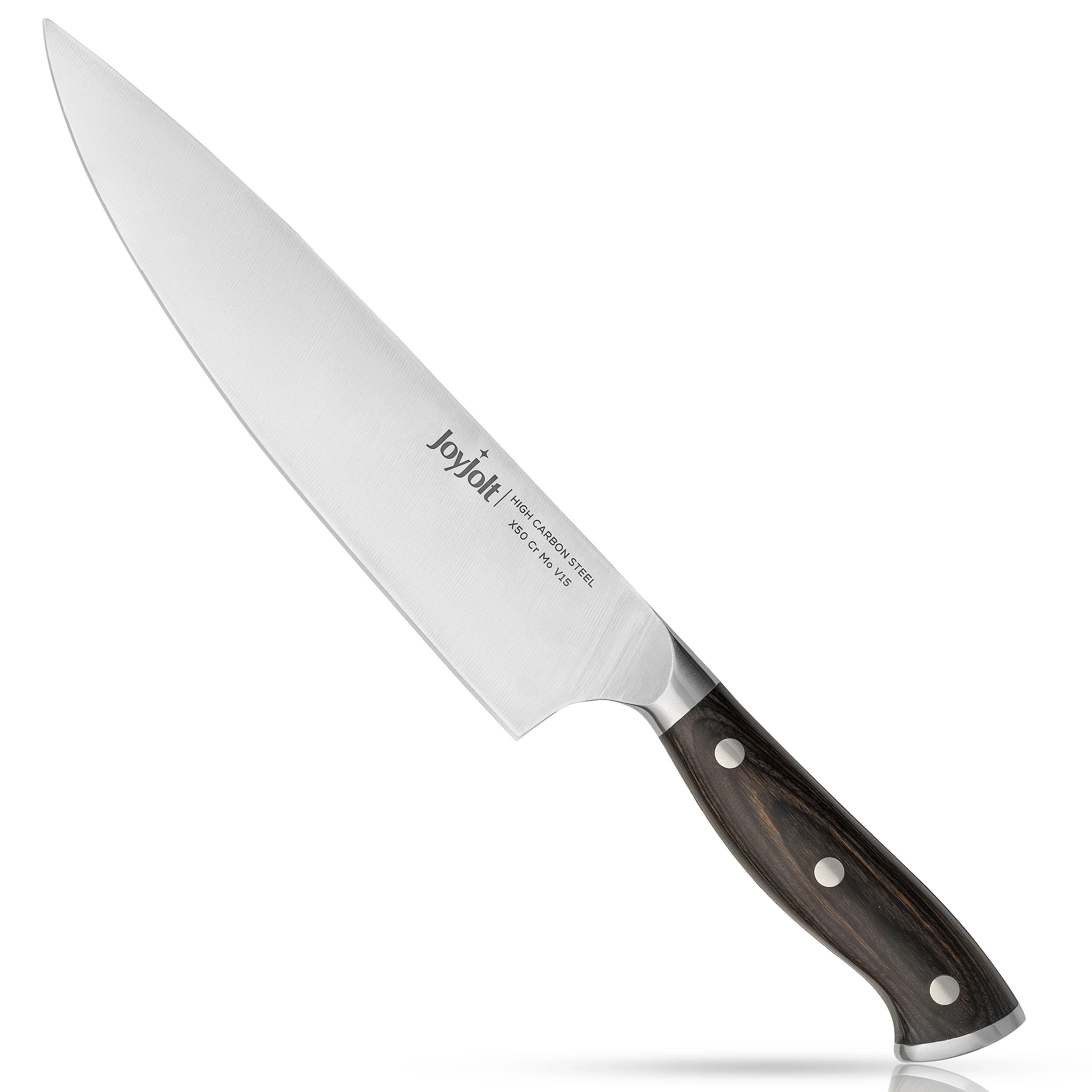 JoyJolt 8-in Chef Knife High Carbon Steel Kitchen Knife | JoyJolt
