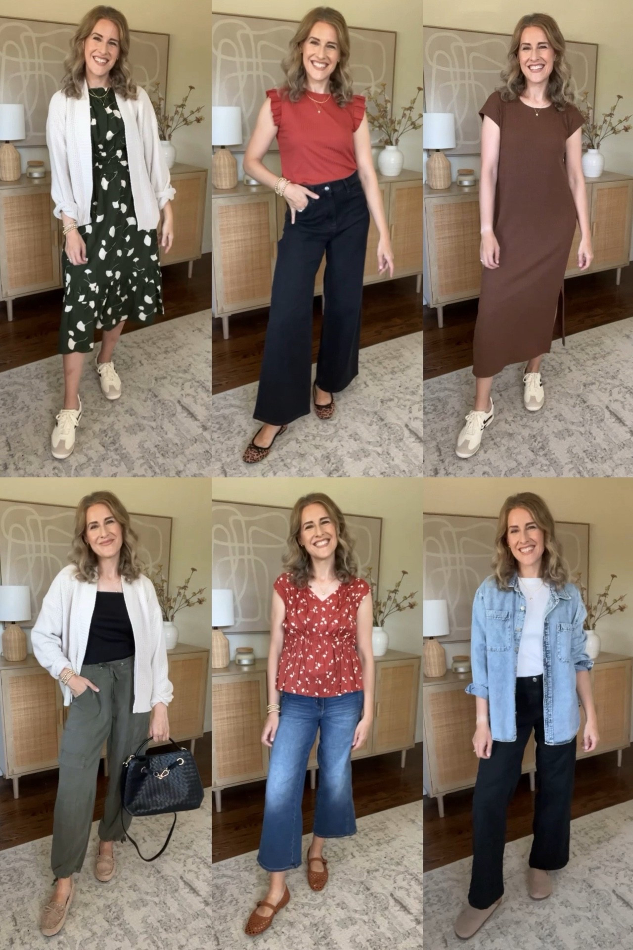 Walmart teacher outfits (that anyone can wear!) These pieces fit true to size, I’m wearing size small in the dresses and tops and joggers. Size 6 in the jeans (the blue ones are really stretchy so you could get your smaller size if between, the black ones are rigid so don’t go down). I sized up to large in the denim overshirt and medium in the chenille cardigan. #walmartfashion #walmartfinds business casual work outfit office attire

#LTKStyleTip #LTKFindsUnder50 #LTKWorkwear