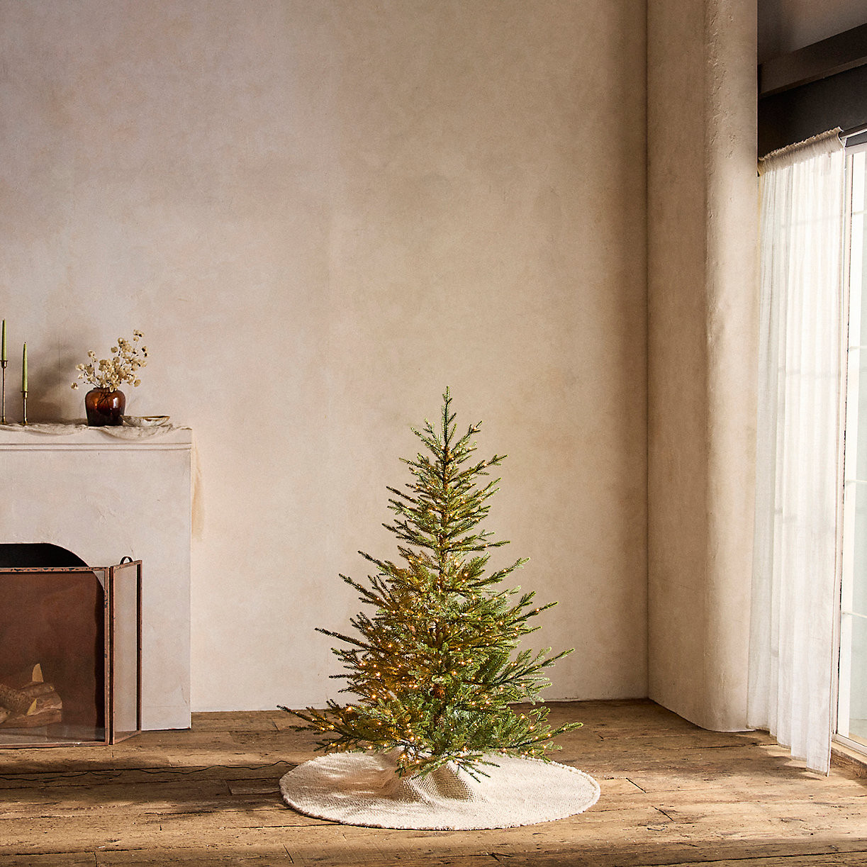 Faux Pre-Lit Norway Spruce, Small | Terrain