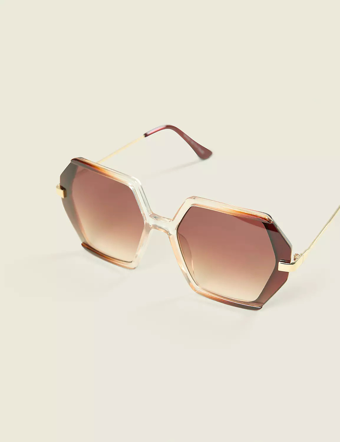 Hex Lense Ombre Tan Sunglasses | LaneBryant | Lane Bryant (US)