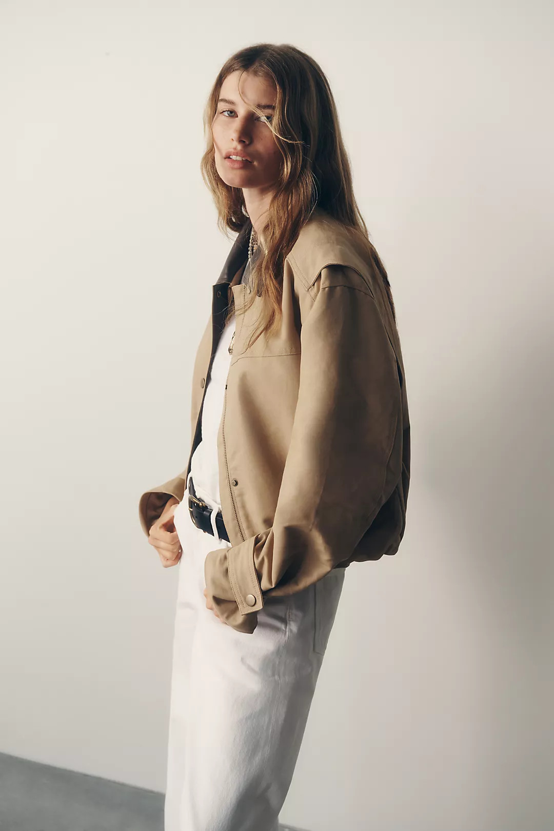 100% Cotton Cropped Utility Jacket | Anthropologie (US)