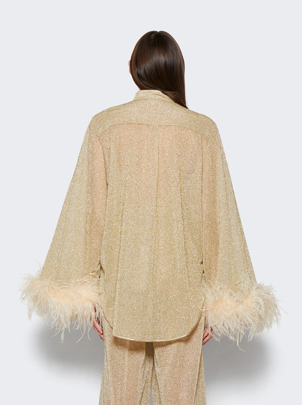 Lumiere Plumage Shirt Platnium | The Webster
