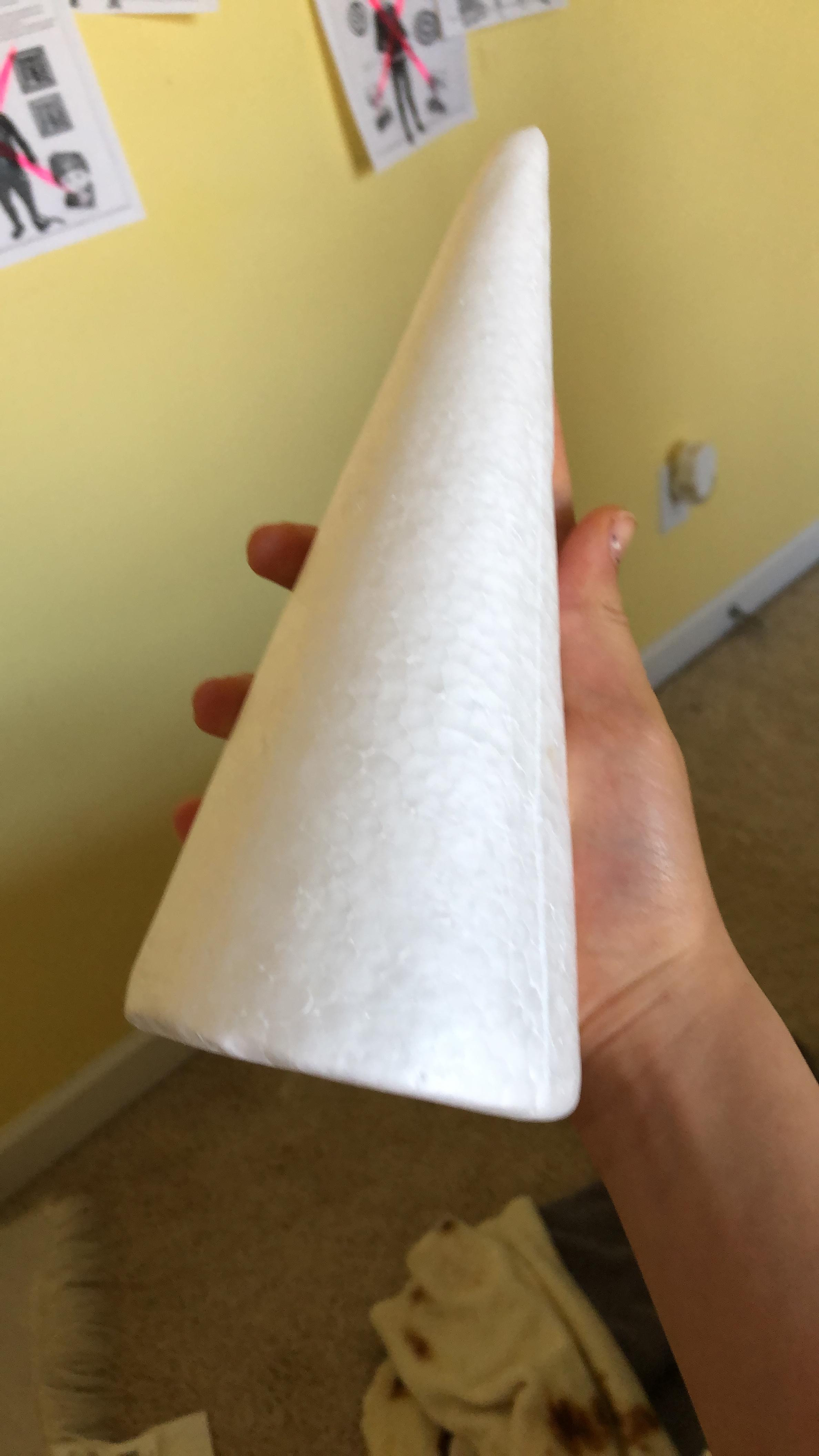 Happyyami Craft Foam Cone White Styrofoam Cones for DIY Home Craft Project Christmas Tree Table C... | Amazon (US)