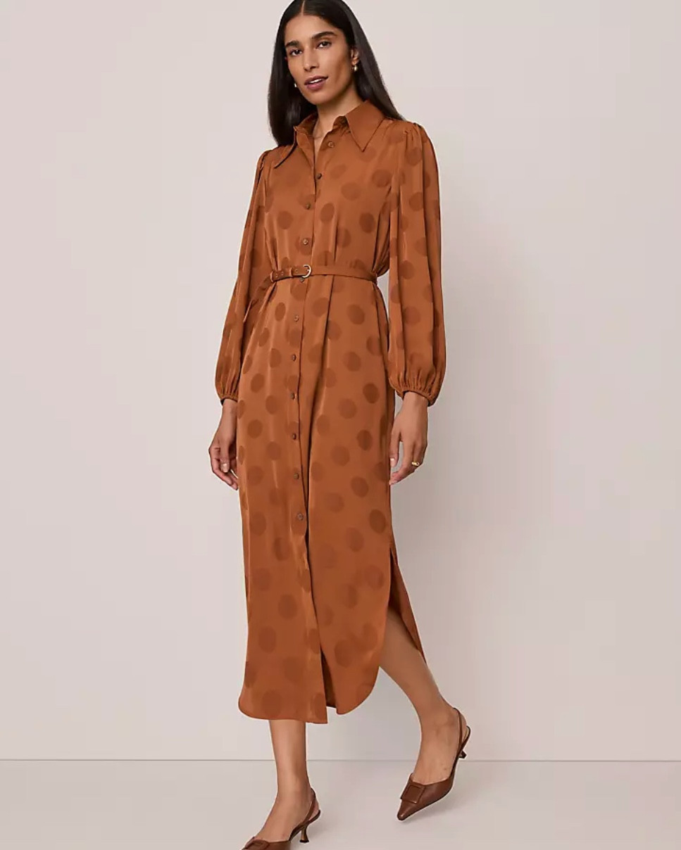 Added to cart immediately: the belted shirt dress from @anntaylor in “spiced cider.” Final sale for $108! 

#LTKSpringSale #LTKSaleAlert #LTKWorkwear