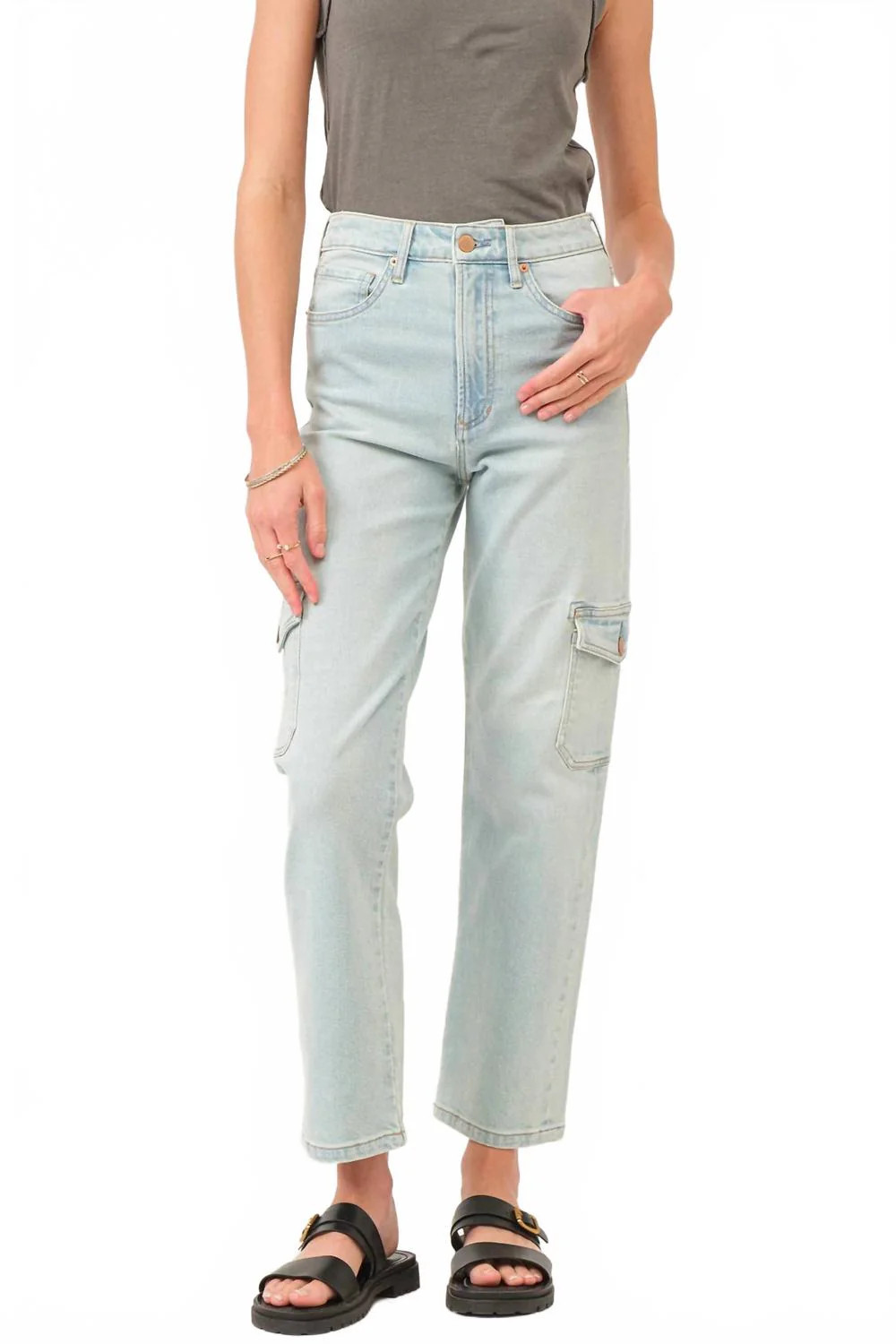 90S Super High Rise Ankle Straight Jeans In Foster | Shop Simon