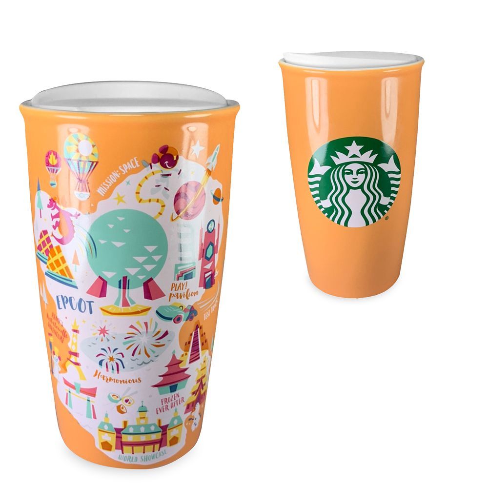 Epcot Starbucks Ceramic Travel Tumbler | Disney Store