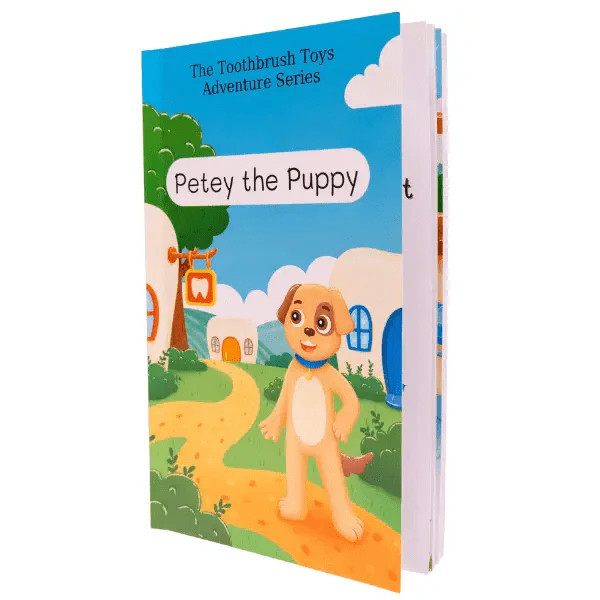 Children's Dental Storybook Petey the Puppy Goes to the Dentist | Toothbrush Toys | Toothbrush Toys