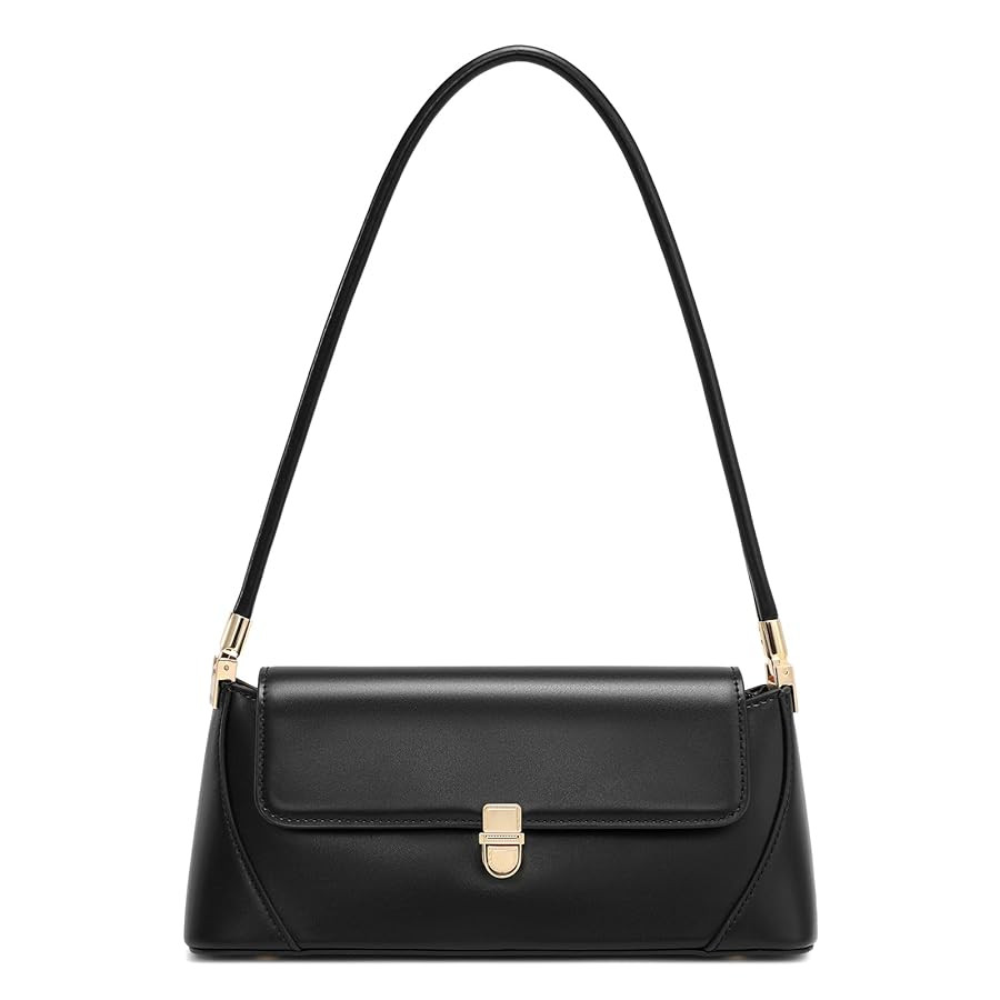 Amazon.com: Keyli Shoulder Bag for Women Trendy Small Purses Black Vintage Handbags Waterproof Le... | Amazon (US)