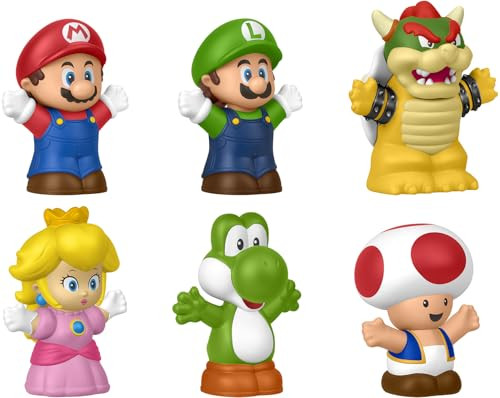Fisher-Price Little People Toddler Toy My Mario 6-Piece Character Figure Set for Preschool Pretend Play Kids Ages 18+ Months | Amazon (US)