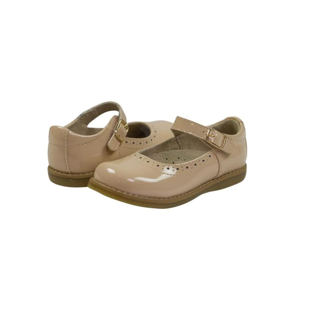 Footmates Ella Marie Mary Jane - Newport Nude Patent | The Beaufort Bonnet Company