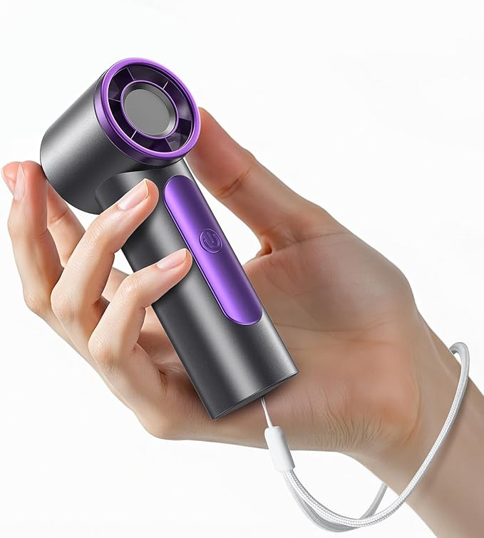 MAGIC JOHN Handheld Fan, USB Rechargeable Portable Fan, High-Speed Motor, Real-Time LED Display, ... | Amazon (US)