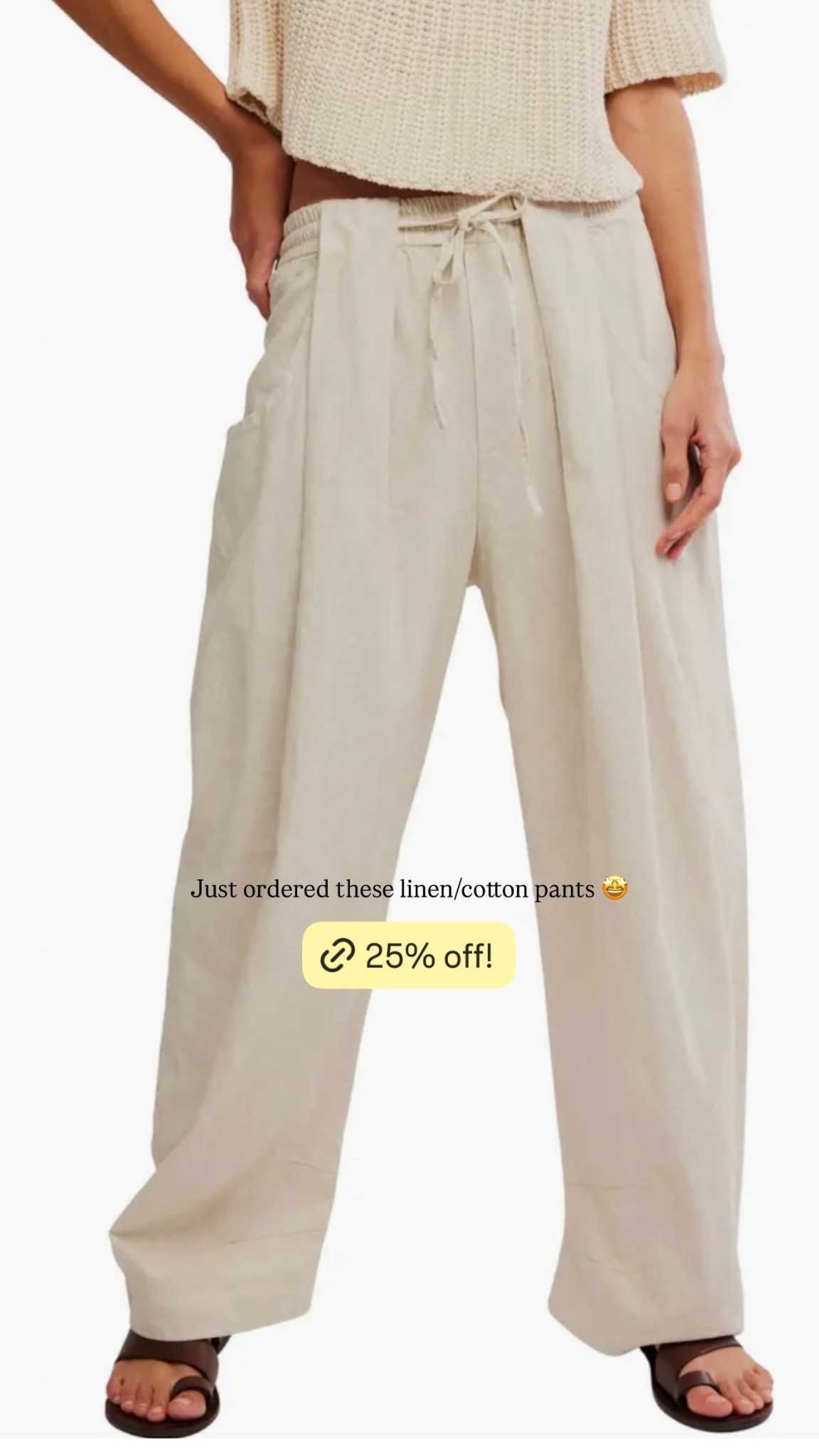 Just ordered these linen/cotton pants 🤩