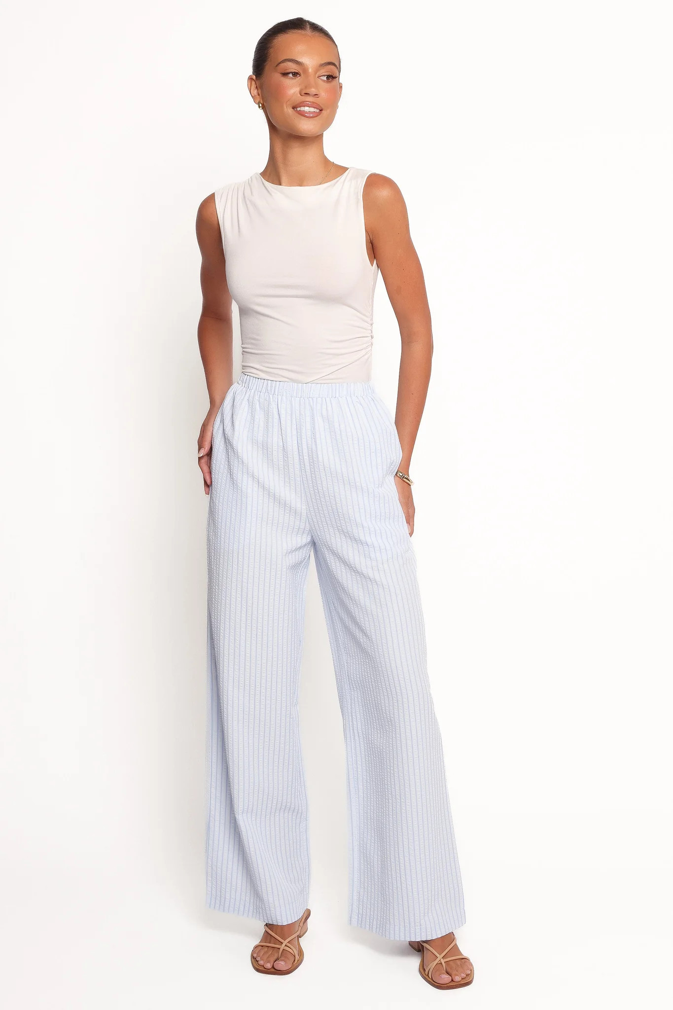 Peyton Striped Pant - Blue | Petal & Pup (US)