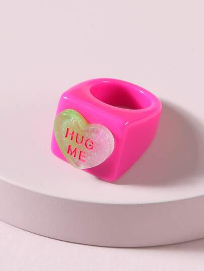 Heart Decor Ring | SHEIN